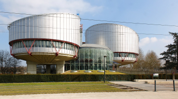 Gebäude des Europäischen Gerichtshofes für Menschenrechte in Straßburg