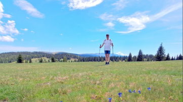 Gerfried Pongratz beim Wandern in den Bergen