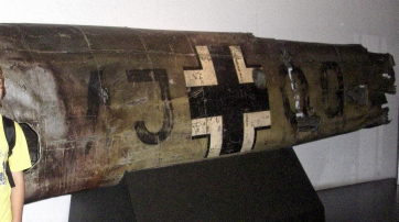 Rumpfteil der von Heß geflogenen Messerschmitt