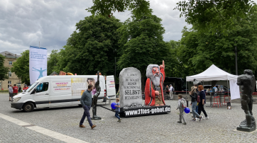 Protest auf dem Katholikentag Stuttgart