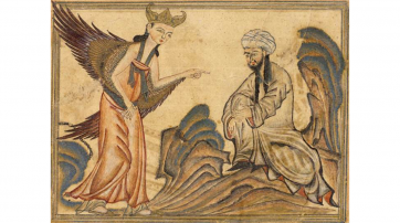 Erste Offenbarung Mohammeds durch den Erzengel Gabriel