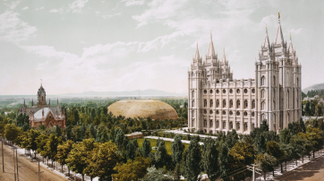 Mormonen-Tempel in Salt Lake City, Utah, USA