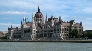 Das Parlamentsgebäude in Budapest.