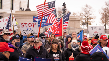 Pro-Trump-Demonstranten 2020 in Minnesota