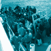 Bootsflüchtlinge im Mittelmeer bei Lampedusa