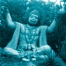 Der Mensch schafft sich Götter nach seinem Bilde - hier der indische  Gott Hanuman nach dem Brustmuskeltraining