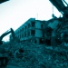 Das zerstörte Bagdader Canal Hotel nach dem Bombenanschlag auf die United Nations Assistance Mission for Iraq