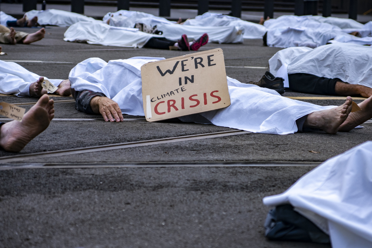 Aktionskunst von „Extinction Rebellion“