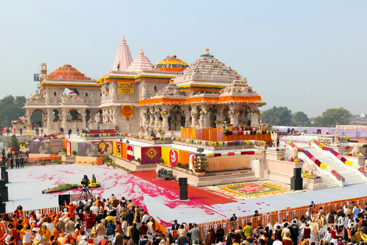 Ram-Tempel in Ayodhya, Uttar Pradesh, Indien