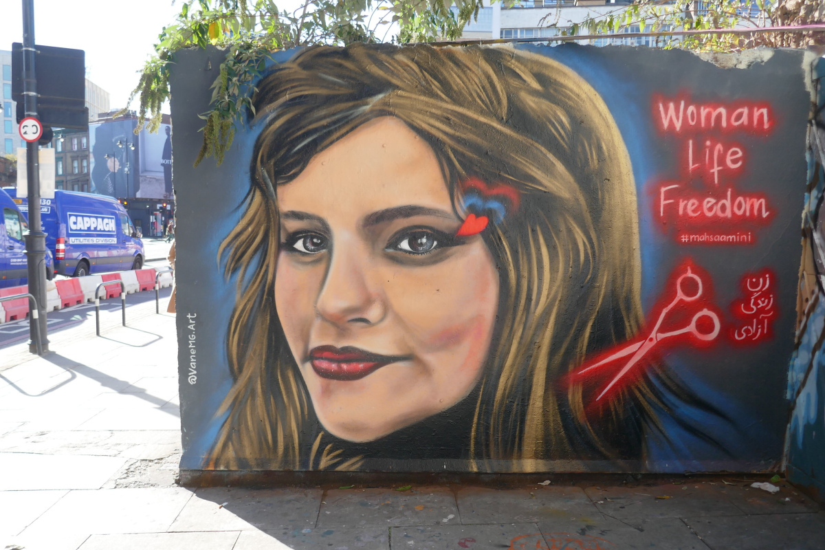 Graffiti von Mahsa Amini