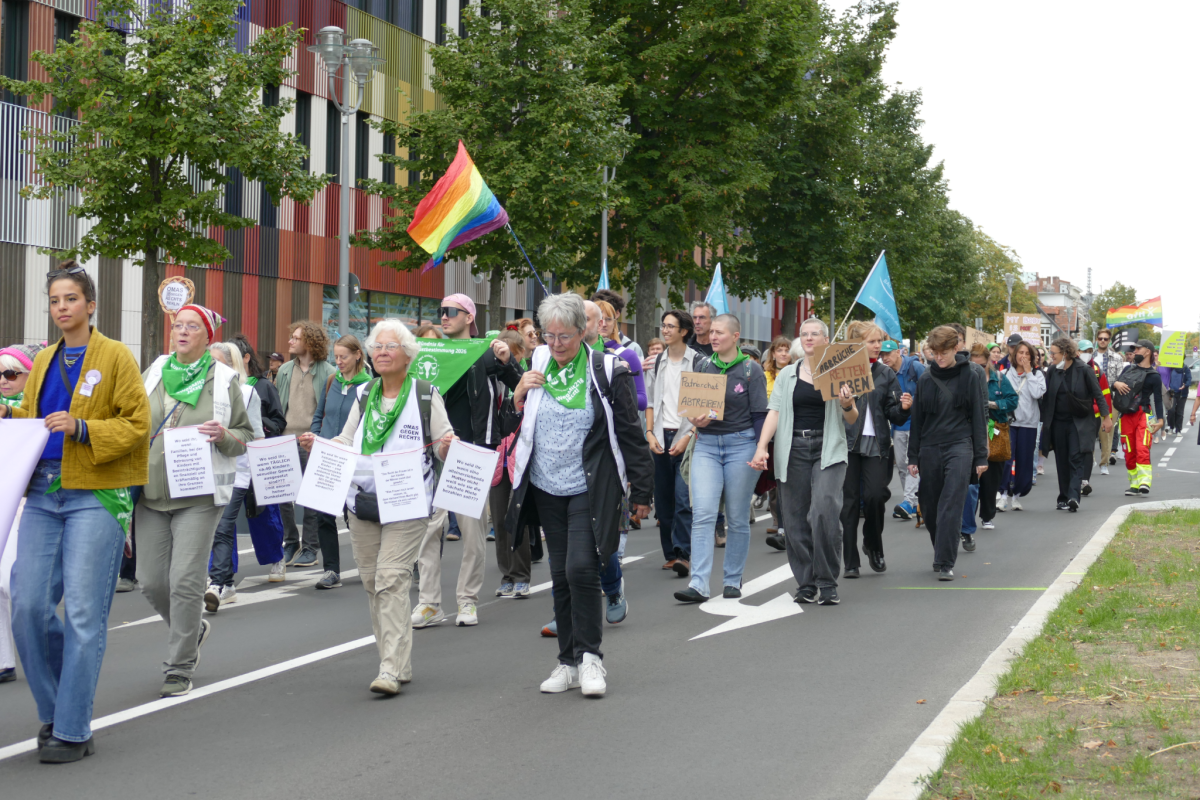 Demo für sexuelle Selbstbestimmung