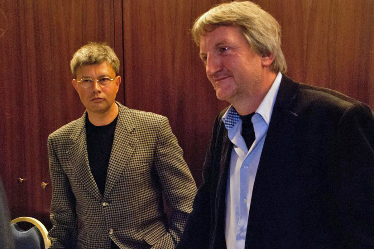Helmut Fink (Moderator) und Heinz-Werner Kubitza