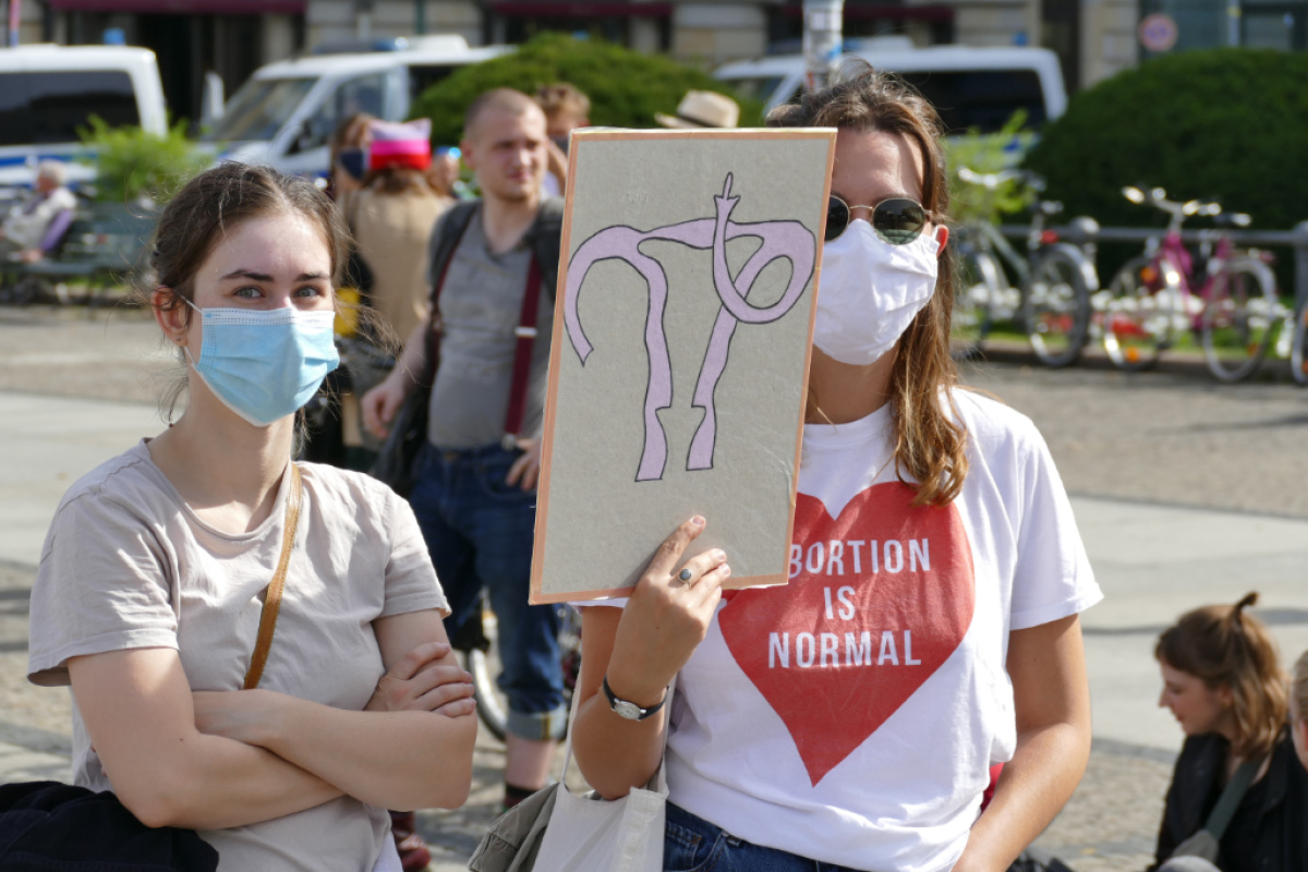 Auf der Kundgebung "Leben und Lieben ohne Bevormundung" am 19. September 2020 in Berlin
