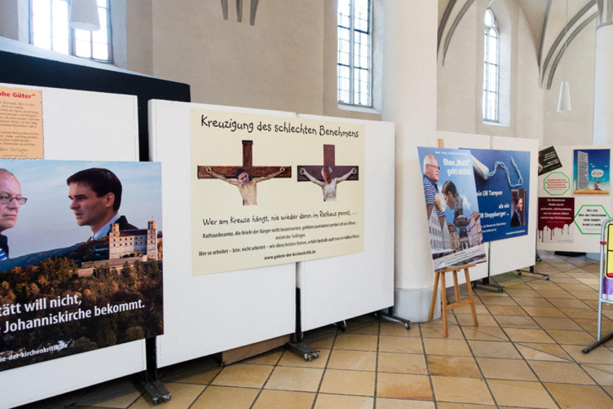Die juristisch erstrittene Ausstellung in der säkularisierten Johanniskirche