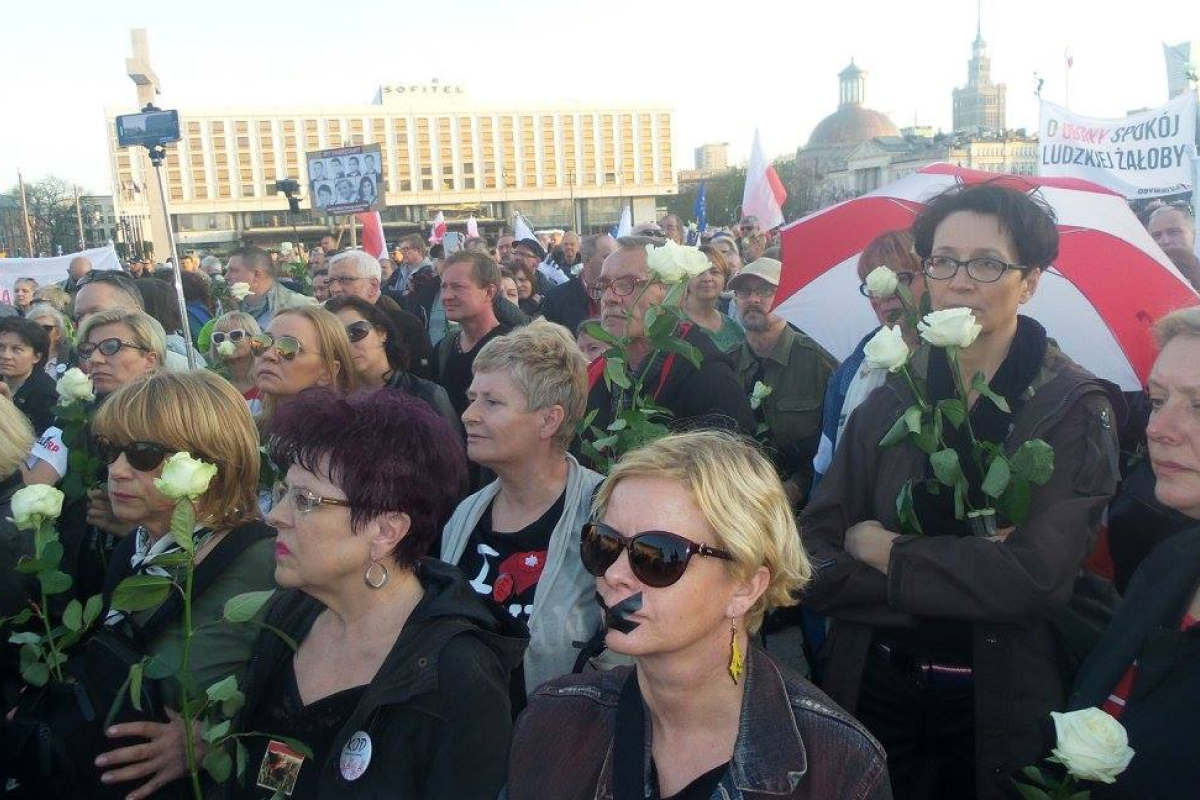 Proteste in Warschau
