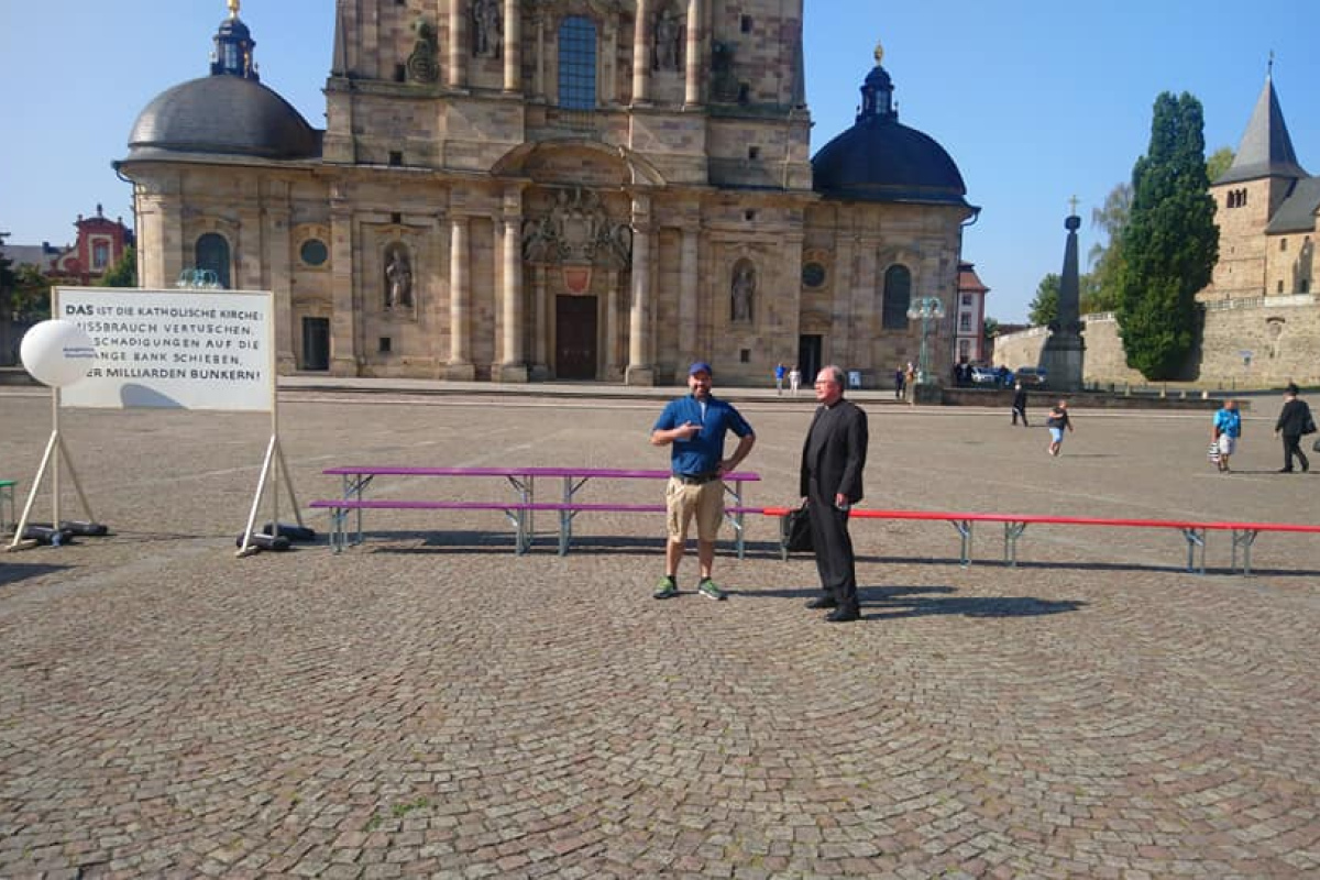 David Farago im Gespräch mit dem DBK-Missbrauchsbeauftragten