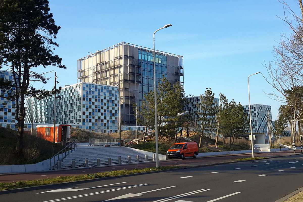 Das Gebäude des Internationalen Strafgerichtshofes in Den Haag