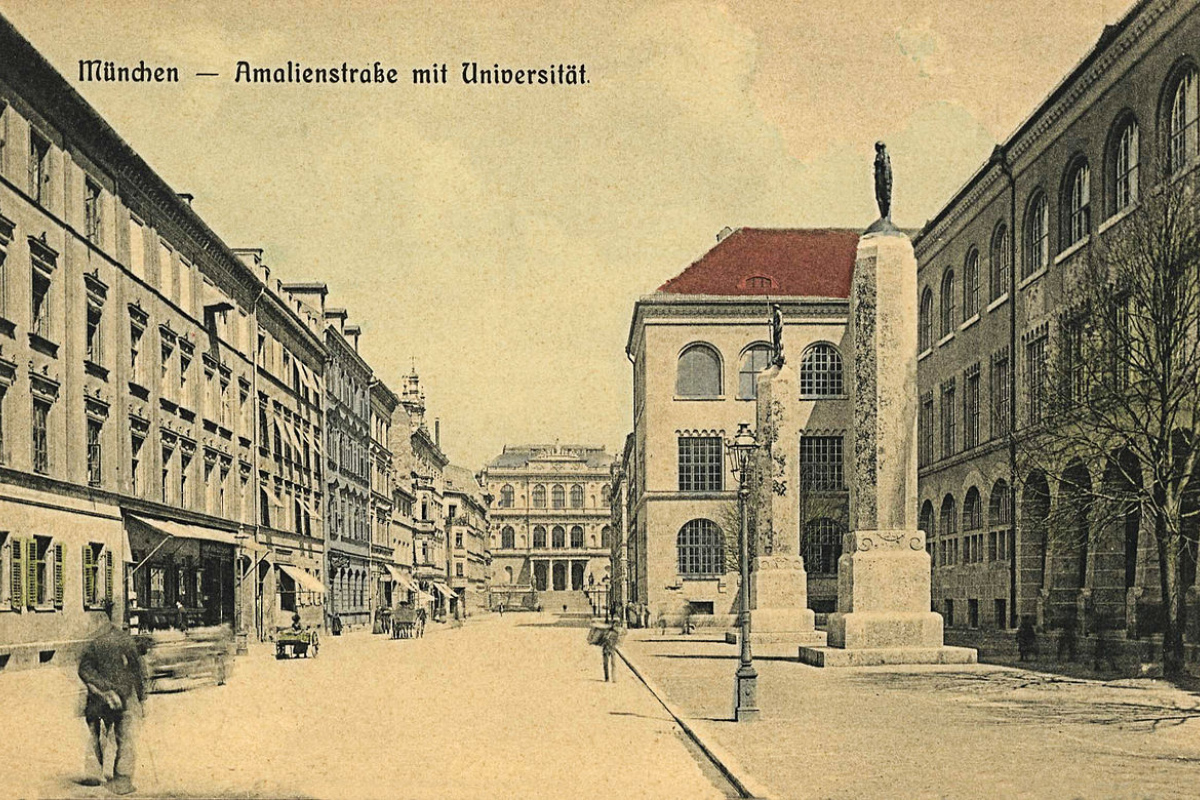 Die Ludwig-Maximilians-Universität (LMU) München um 1900