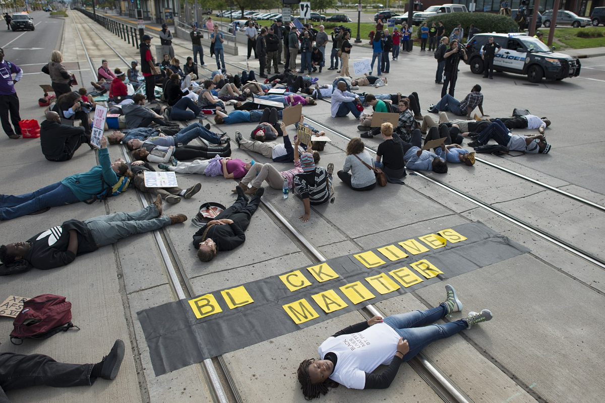 Black Lives Matter-Protest in Saint Paul, Minnesota