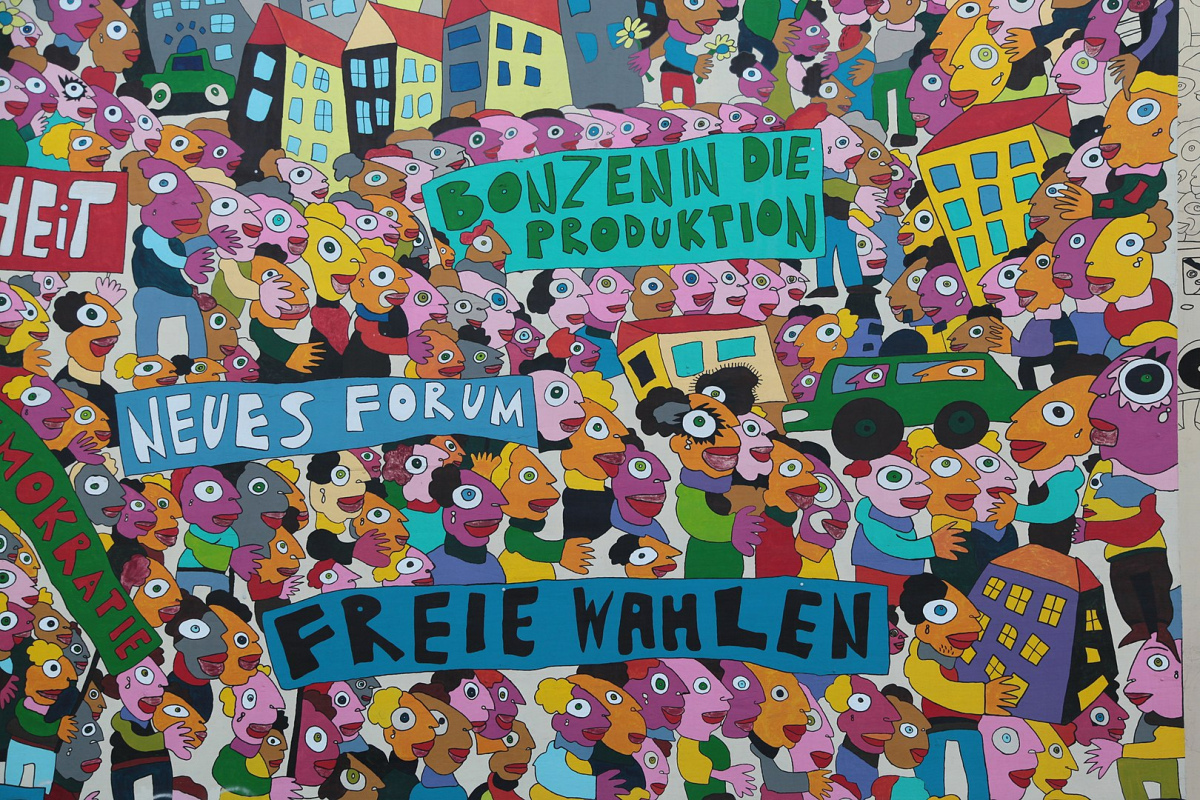 Ausschnitt eines Wandbilds von Michael Fischer-Art
