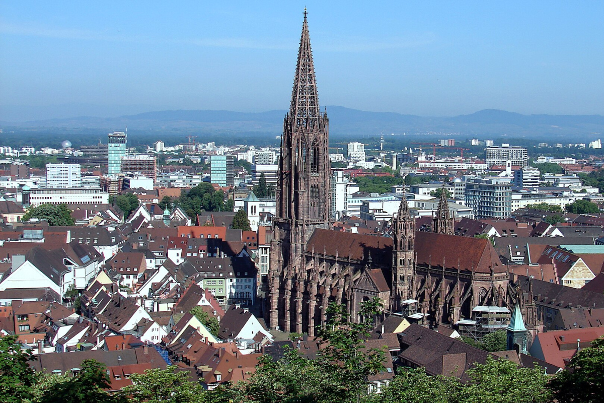 Ansicht des Freiburger Münsters