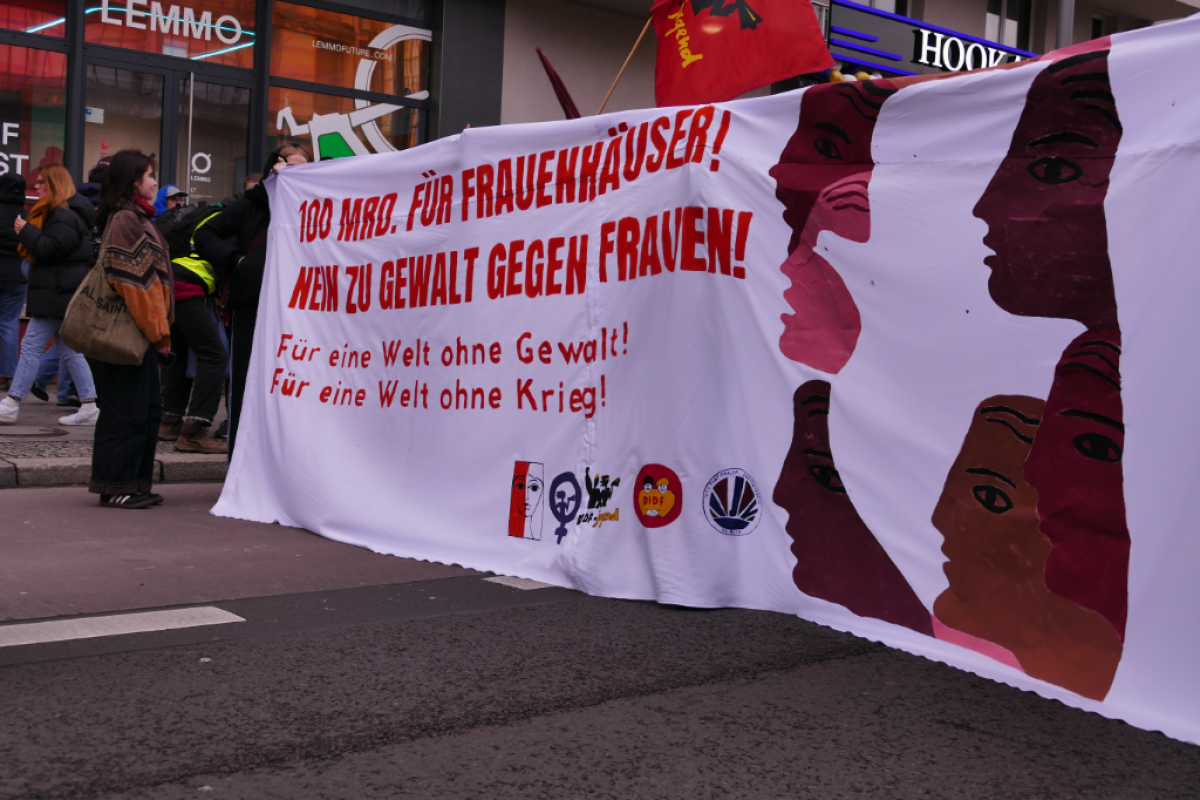 Viele verschiedene Organisationen beteiligten sich am Protest