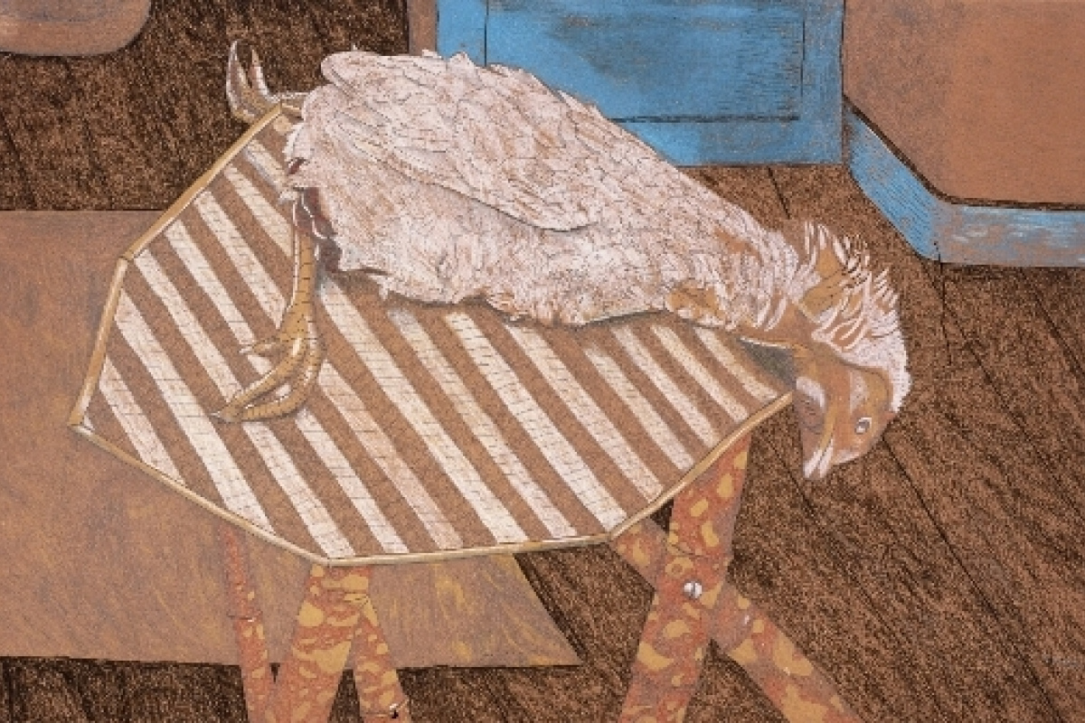Huhn auf Bambustisch (1944)