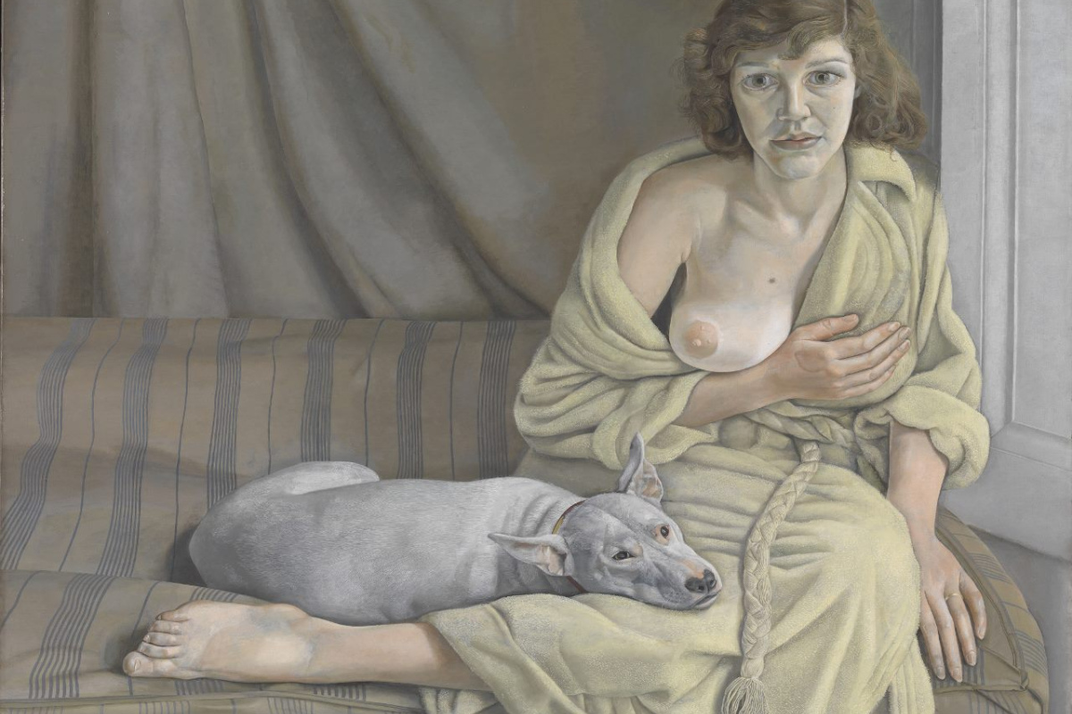 Mädchen mit weißem Hund (1950-51)