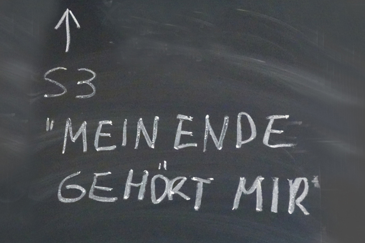 Hinweisschild zum ersten Bündnistreffen 2016