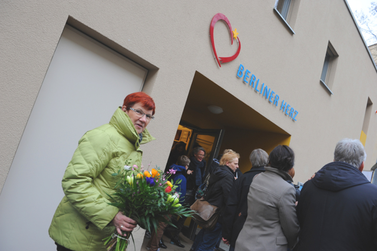 Berliner Herz mit seinen Gästen