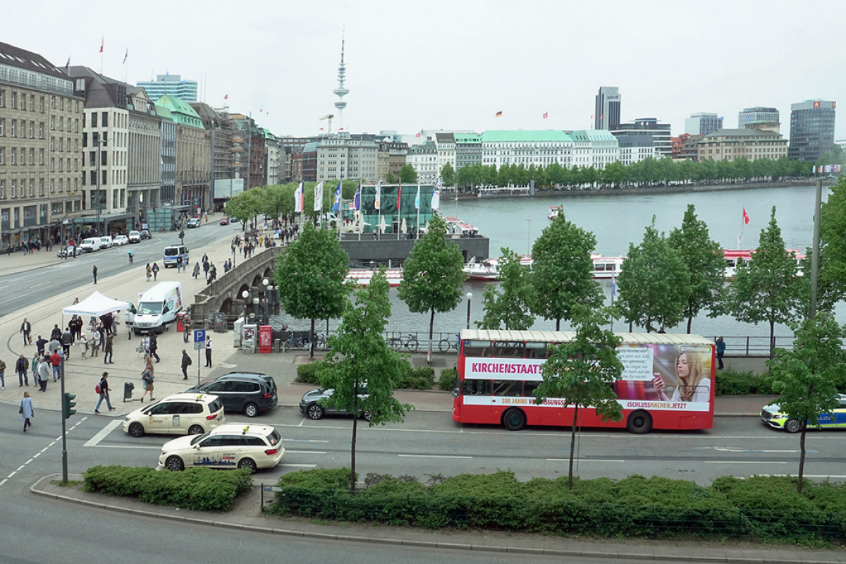 Der Bus in Hamburg
