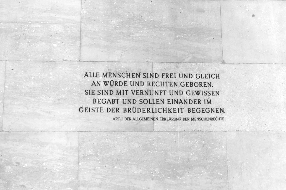 Art. 1 der Allgemeinen Erklärung der Menschenrechte
