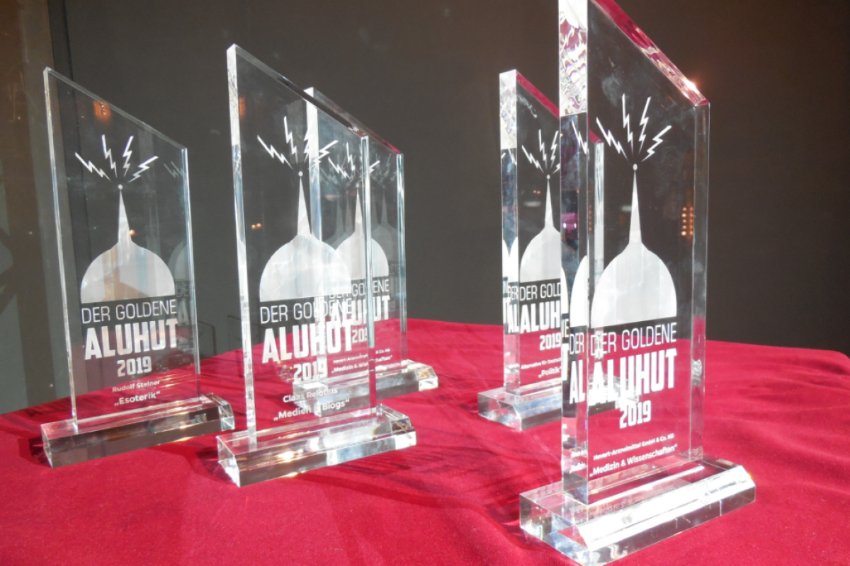 Die Preise: Der Goldene Aluhut 2019