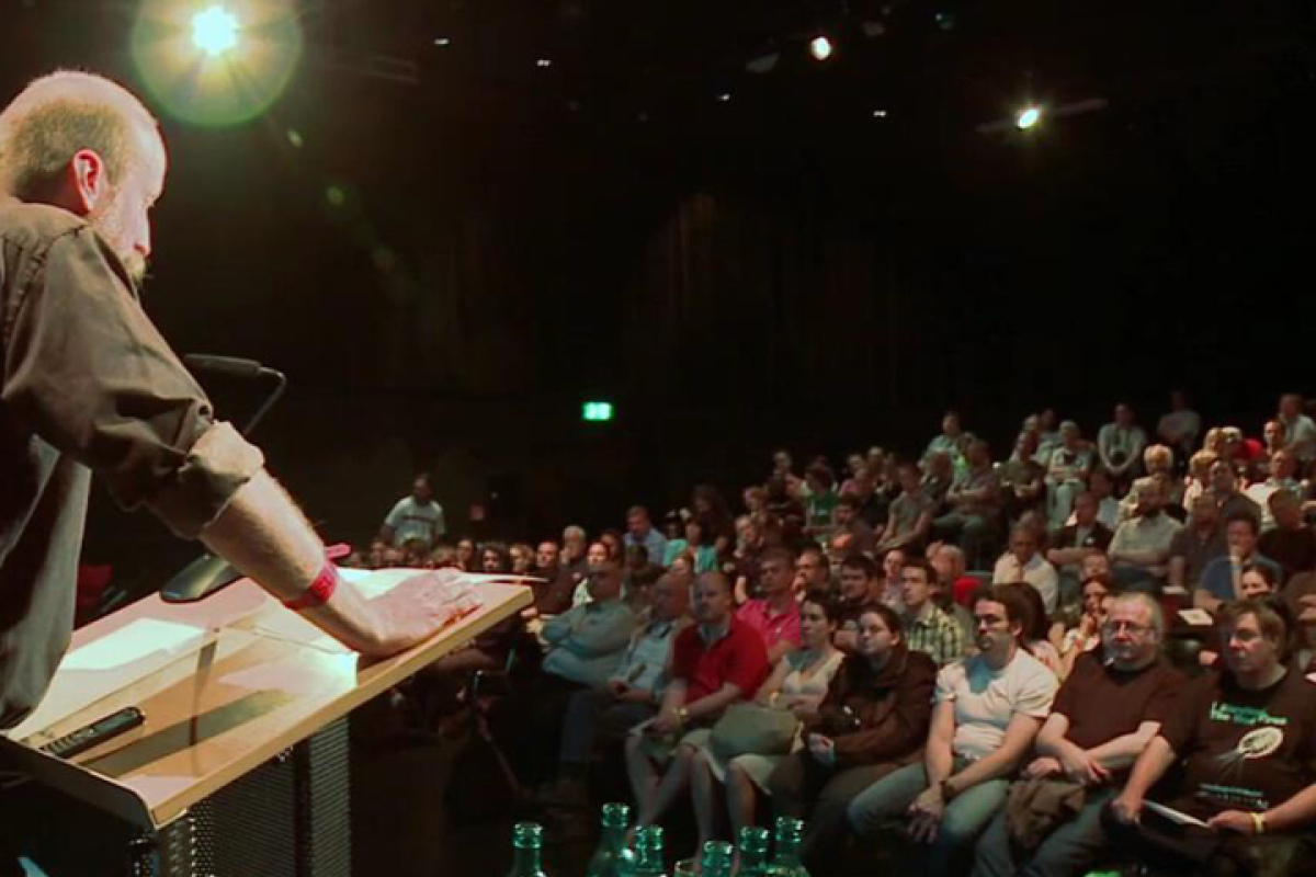 Gunnar Schedel bei der ersten internationalen atheistischen Convention