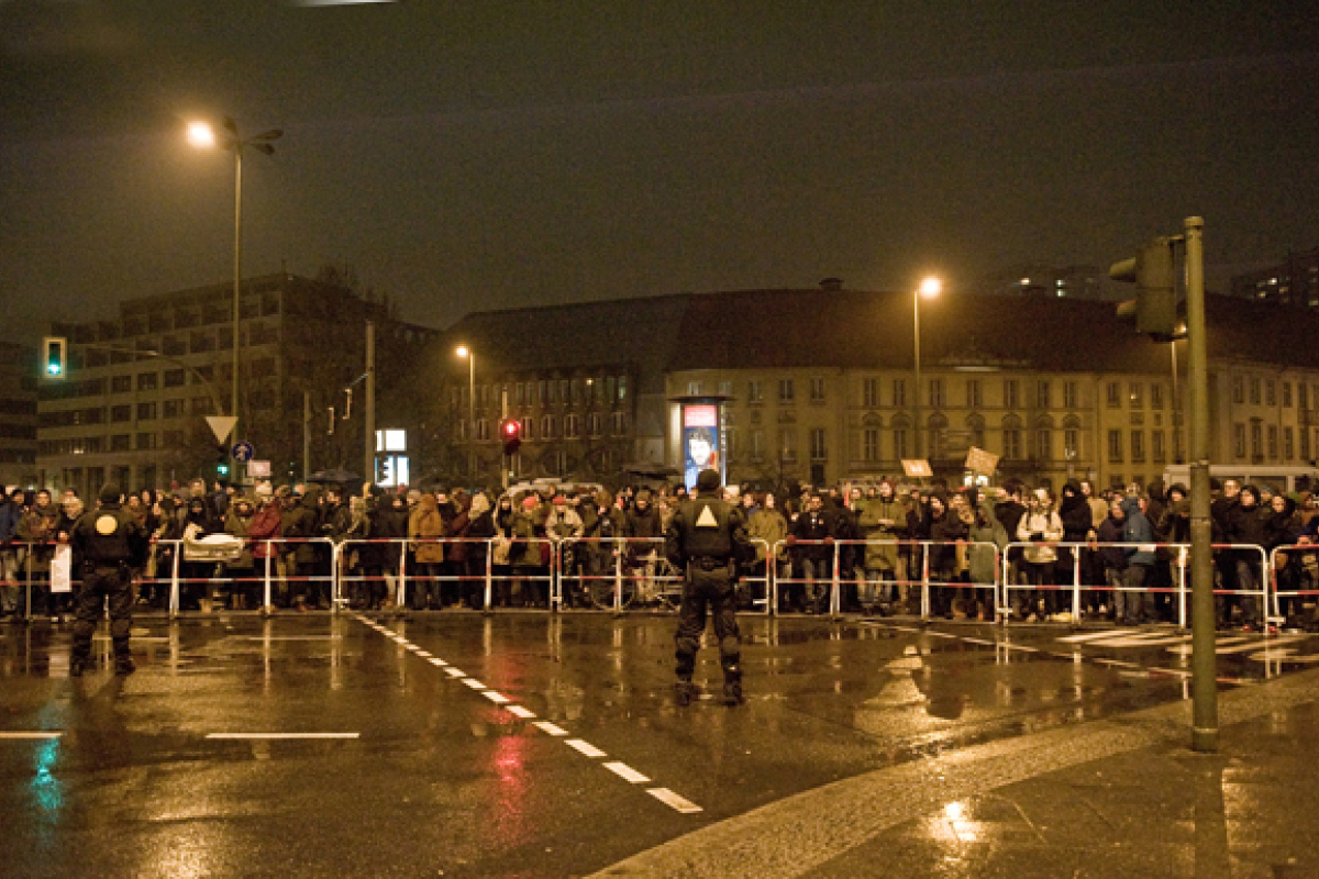 Gegendemo in Berlin