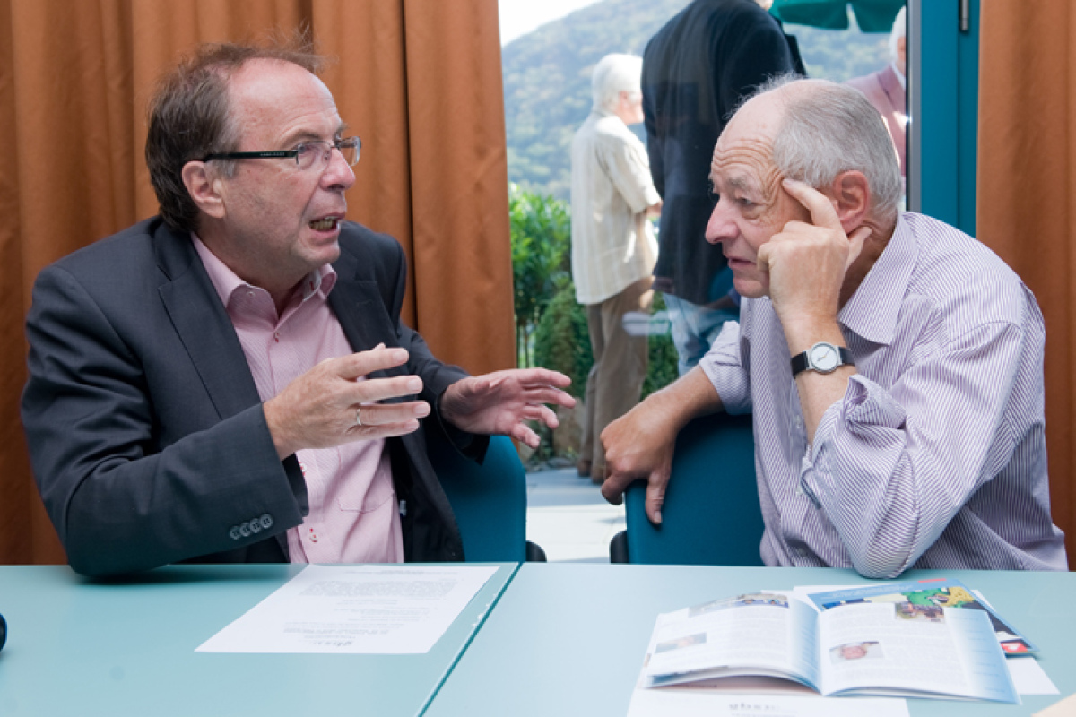 Prof. Dr. Eckart Voland und Prof. Dr. Gerhard Vollmer
