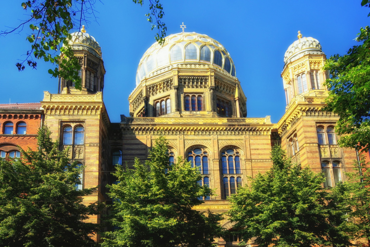 Die jüdische Synagoge in Berlin.