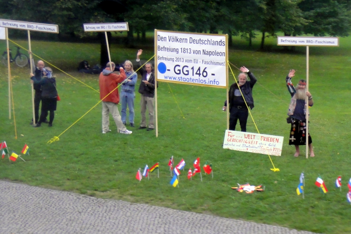 Protest von "Reichsbürgern"