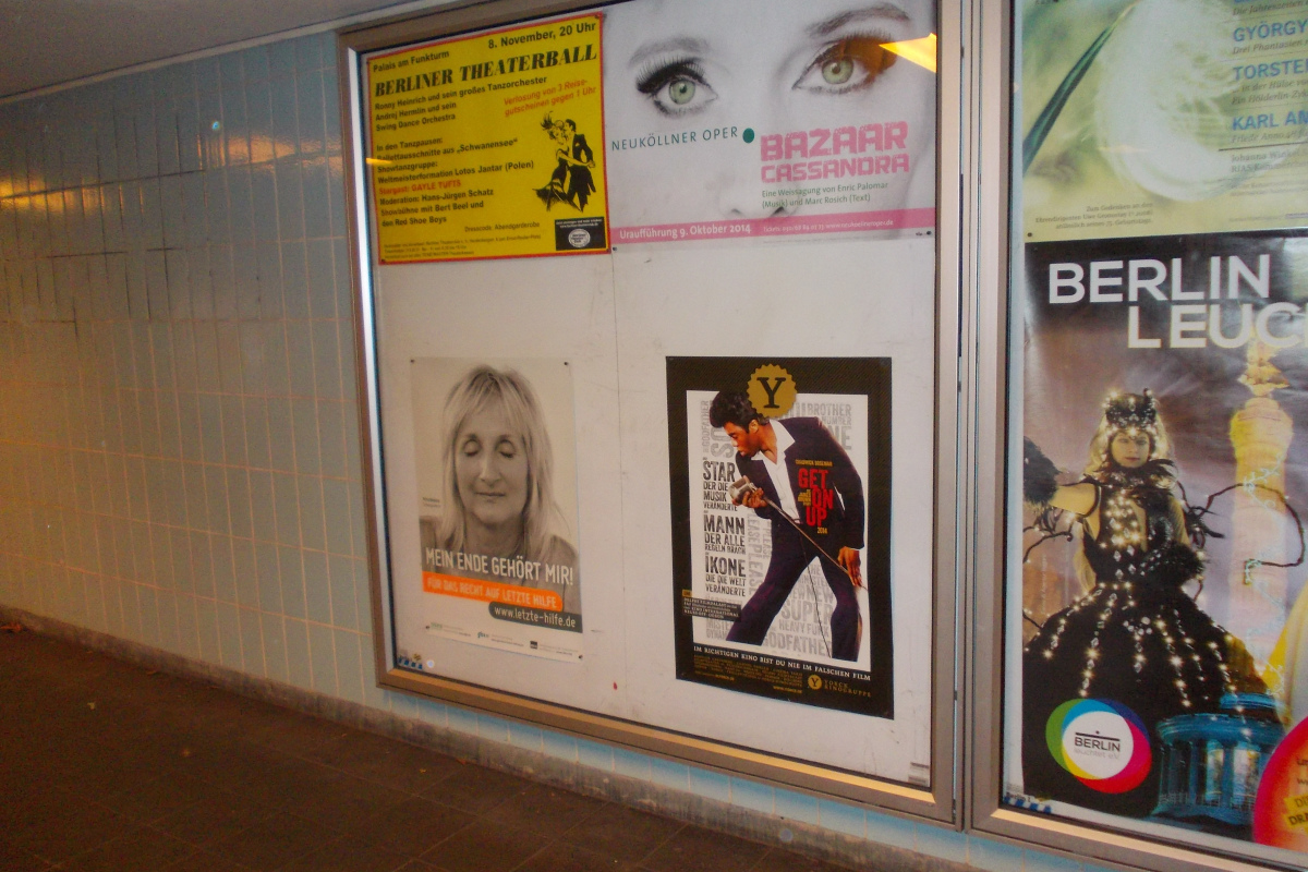 Plakat in Berlin