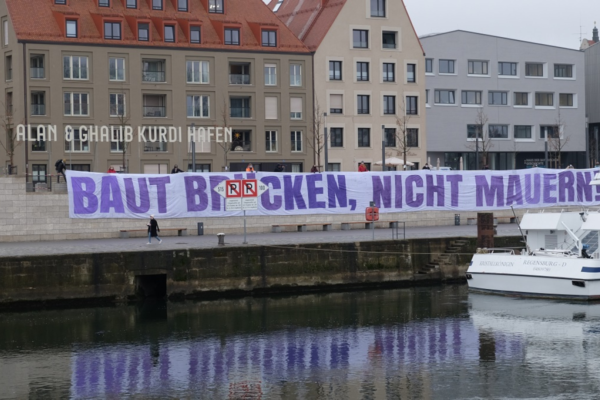 Banner-Aktion des bfg Regensburg