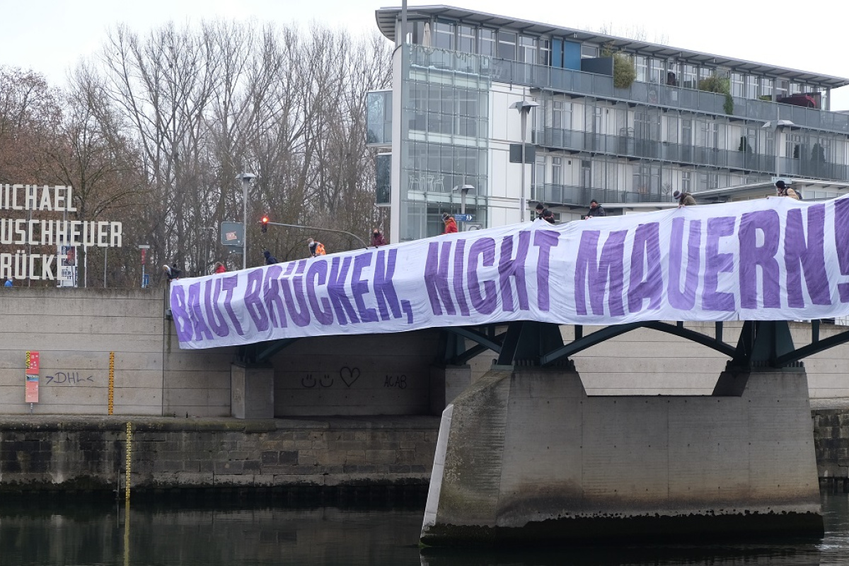 Banner-Aktion des bfg Regensburg
