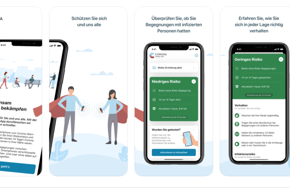 Die Corona-Warn-App im App Store