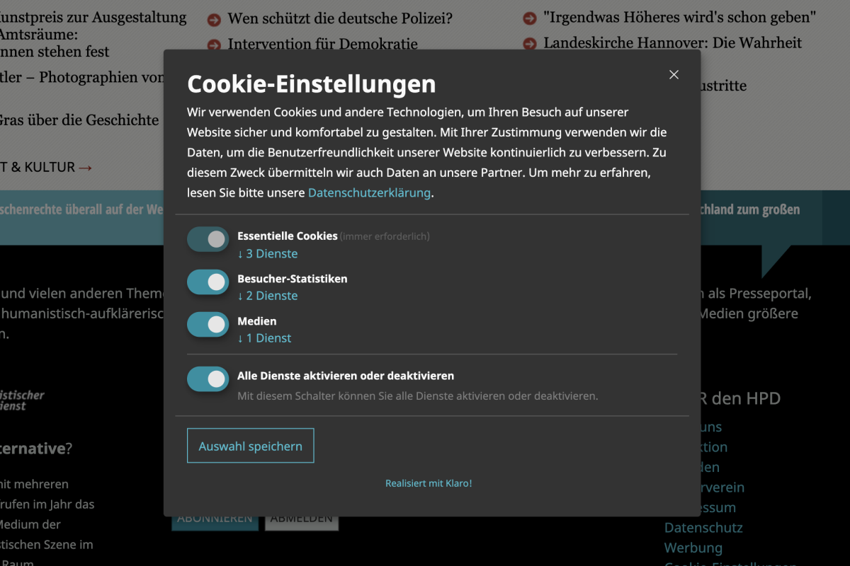 Datenschutzhinweis