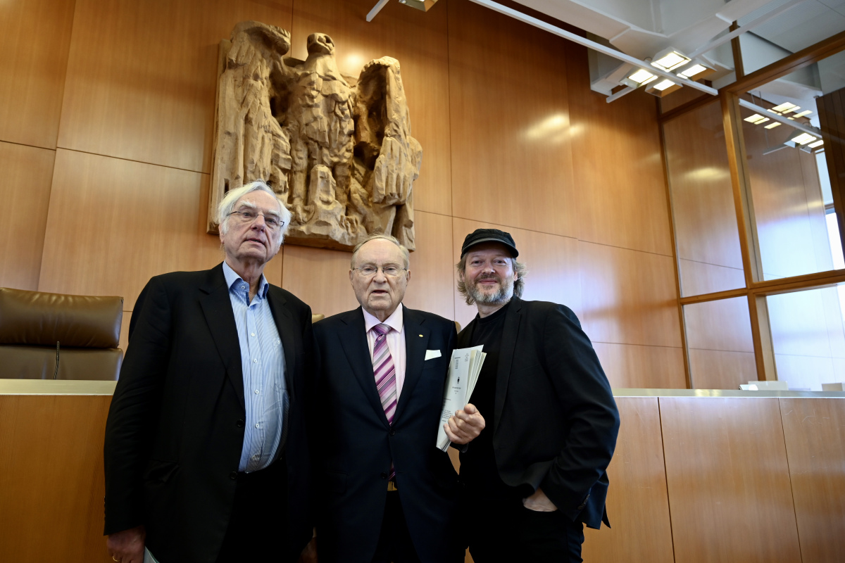 Dieter Birnbacher, Ludwig Minelli und Michael Schmidt-Salomon.