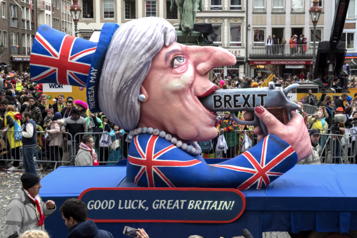 Der Brexit-Wagen von Jacques Tilly