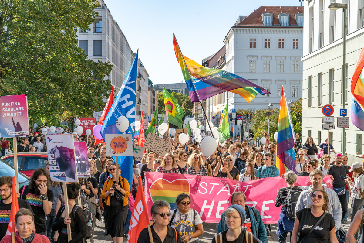 Gegendemo zum Marsch für das Leben des Bündnisses für sexuelle Selbstbestimmung