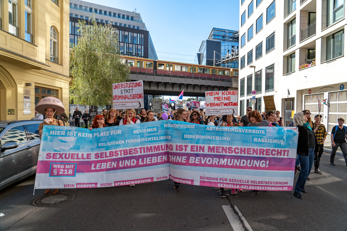 Gegendemo zum Marsch für das Leben des Bündnisses für sexuelle Selbstbestimmung