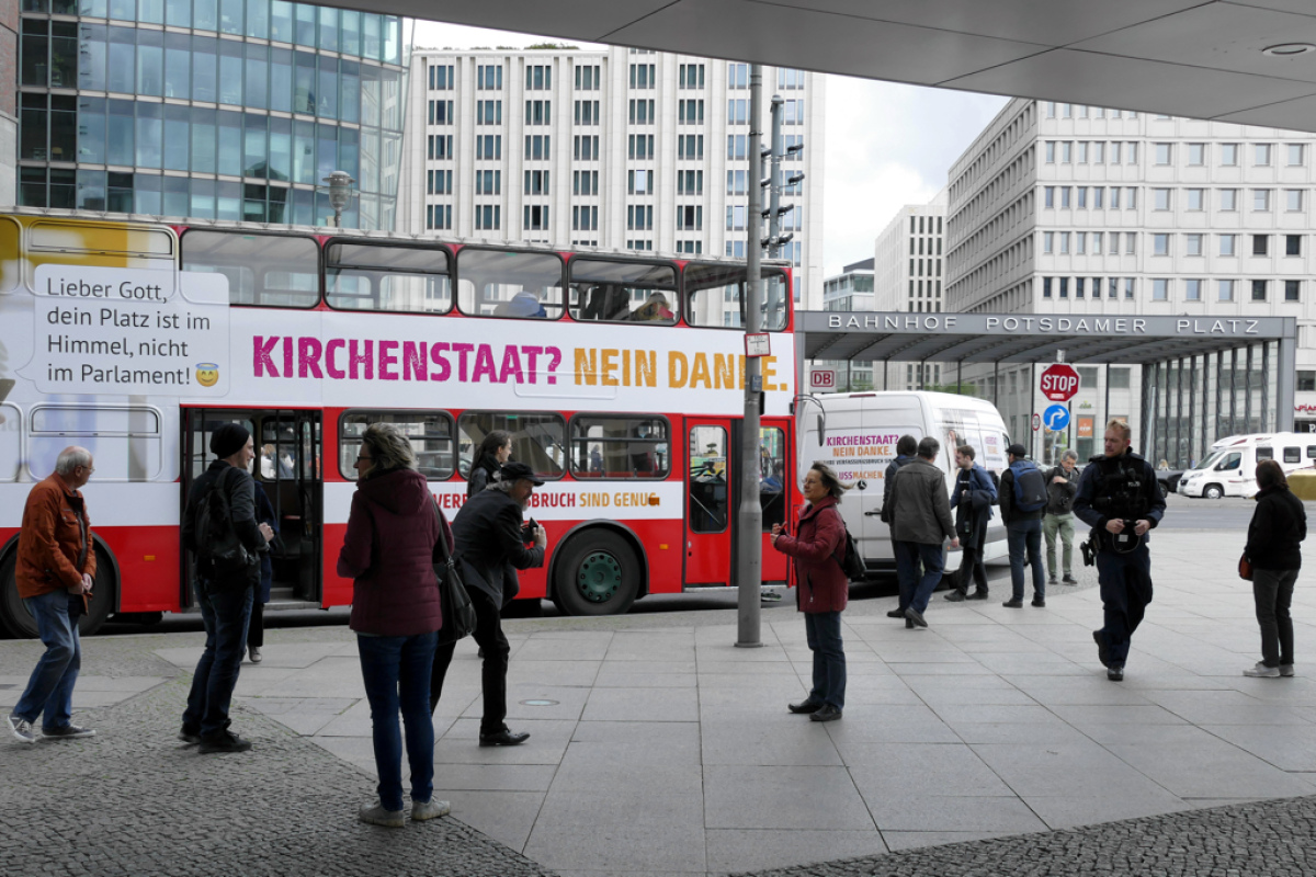Und dann stand er endlich am Potsdamer Platz.