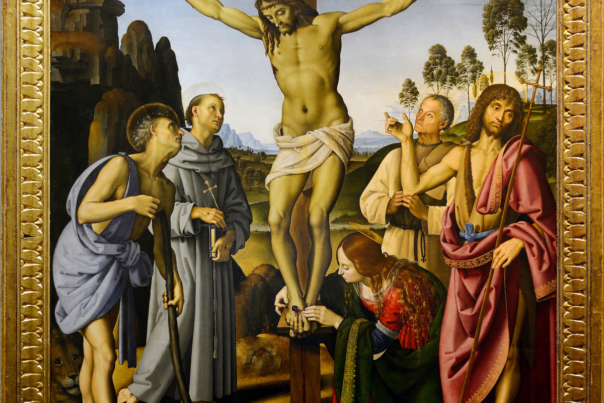 "Kreuzigung mit Heiligen" von Pietro Perugino
