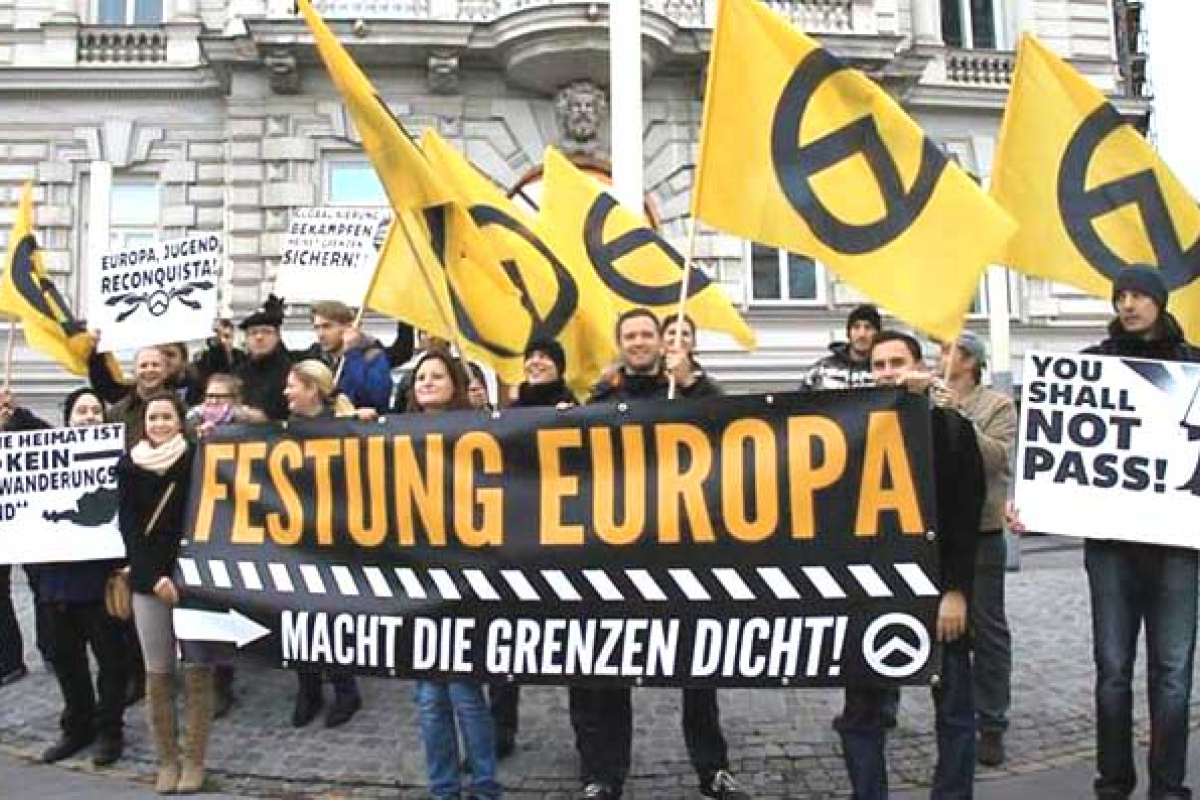 Demonstration der "Identitären" in Wien (2013)